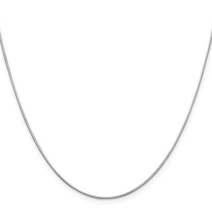 14K Weißgold.8mm Diamantiert Octagonal Schlange Halskette