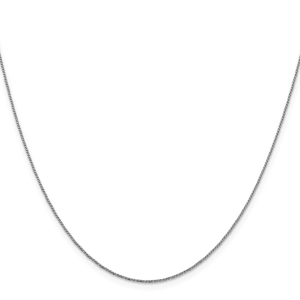 14K Weißgold.9mm Diamantiert Gedreht Venezianer Halskette