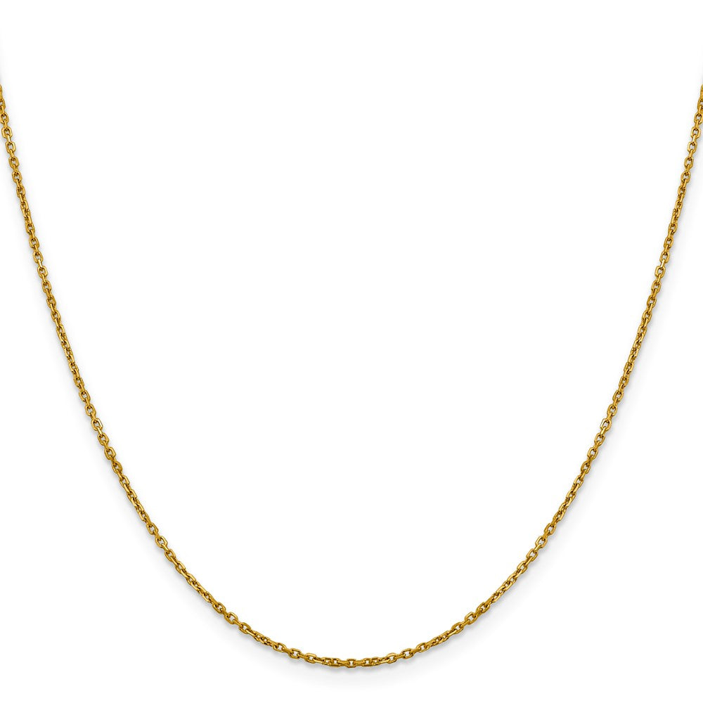 14K 1.25mm Diamantiert Erbs Halskette