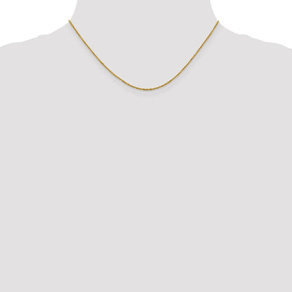 14K 1.25mm Diamantiert Erbs Halskette