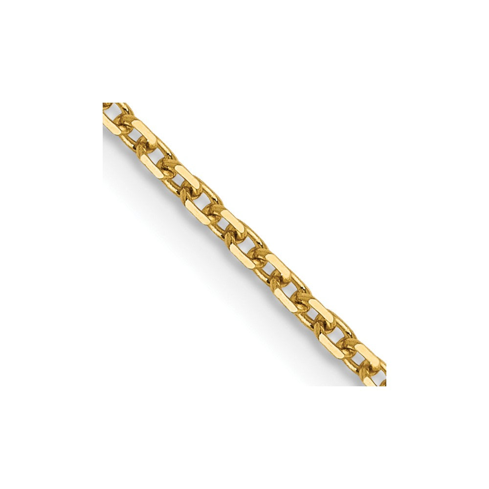 14K 1.25mm Diamantiert Erbs Halskette