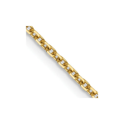 14K 1.25mm Diamantiert Erbs Halskette
