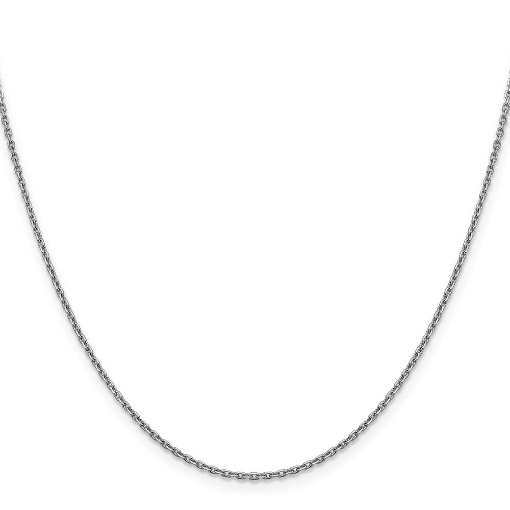 14K Weißgold 1.5mm Diamantiert Erbs Halskette