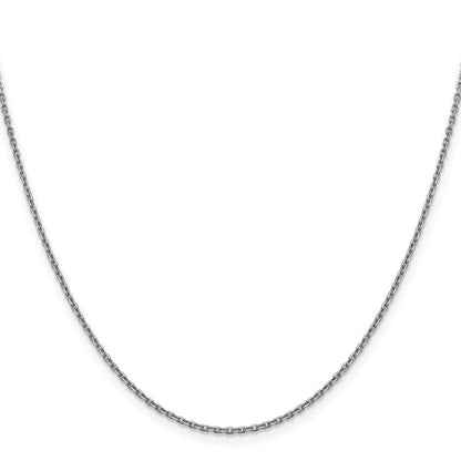 14K Weißgold 1.5mm Diamantiert Erbs Halskette
