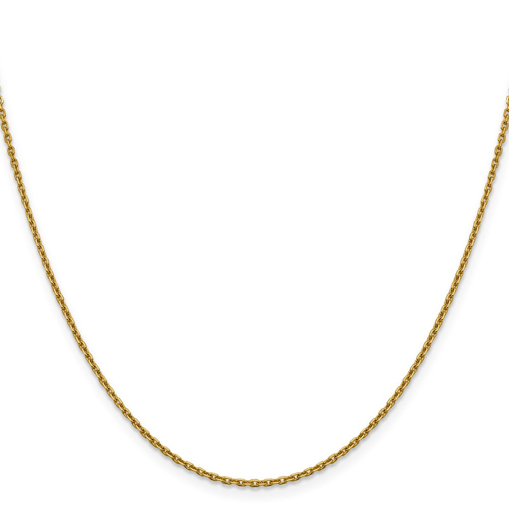14K 1.5mm Diamantiert Erbs Halskette