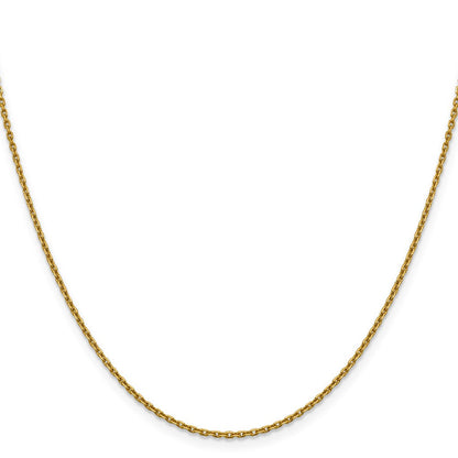 14K 1.5mm Diamantiert Erbs Halskette