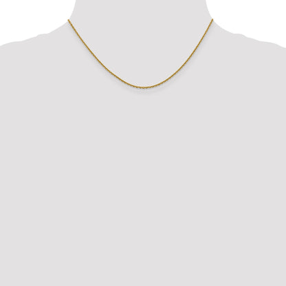 14K 1.5mm Diamantiert Erbs Halskette