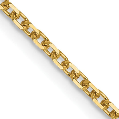 14K 1.5mm Diamantiert Erbs Halskette