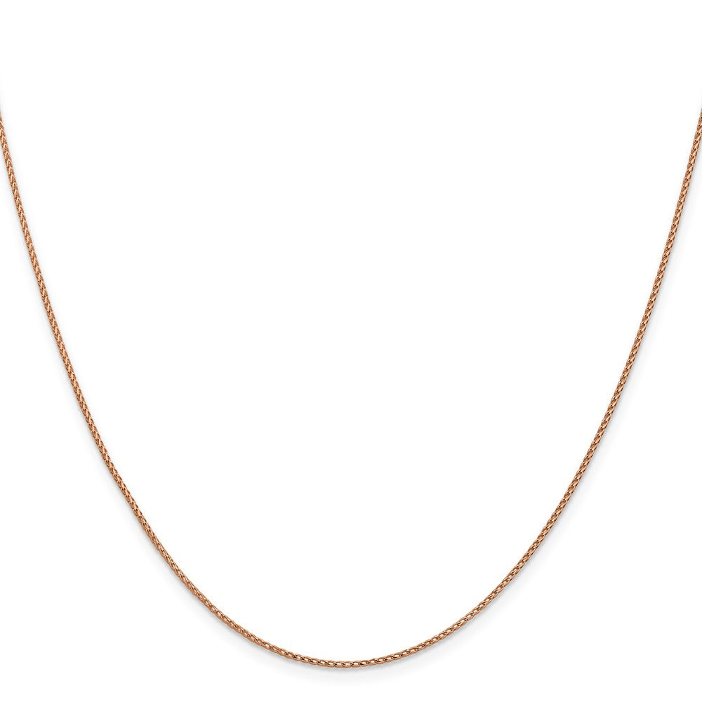 14K Roségold 1mm Diamantiert Offen Franco Halskette