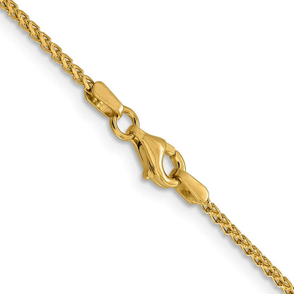 14K 1.4mm Diamantiert Offen Franco Halskette