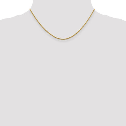 14K 1.4mm Diamantiert Offen Franco Halskette