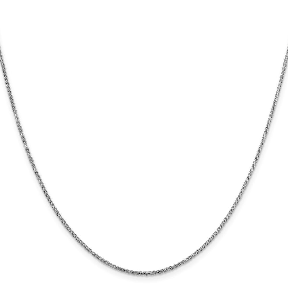 14K Weißgold 1.4mm Diamantiert Offen Franco Halskette