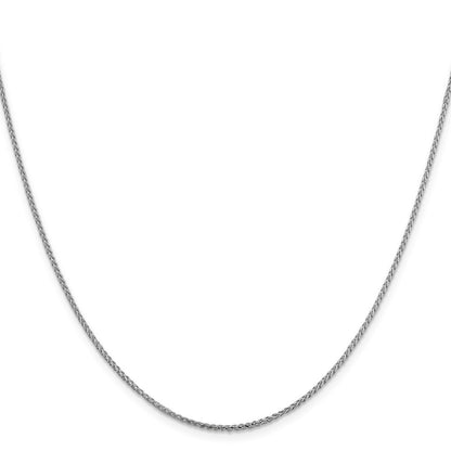 14K Weißgold 1.4mm Diamantiert Offen Franco Halskette