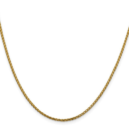 14K 1.6mm Diamantiert Offen Franco Halskette