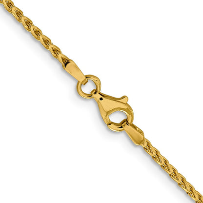 14K 1.6mm Diamantiert Offen Franco Halskette