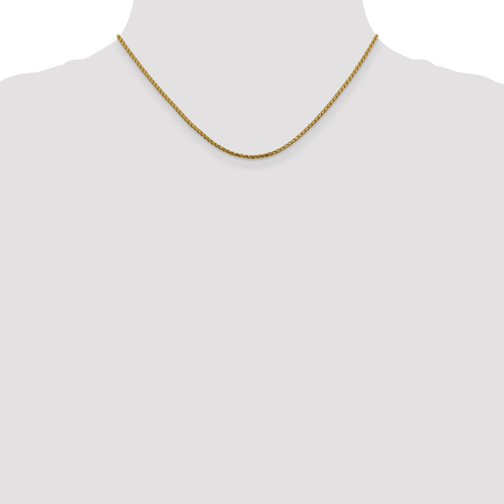 14K 1.6mm Diamantiert Offen Franco Halskette