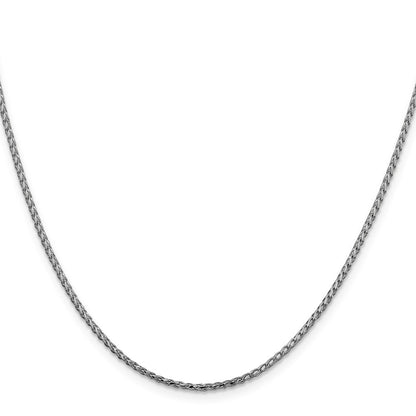 14K Weißgold 1.6mm Diamantiert Offen Franco Halskette