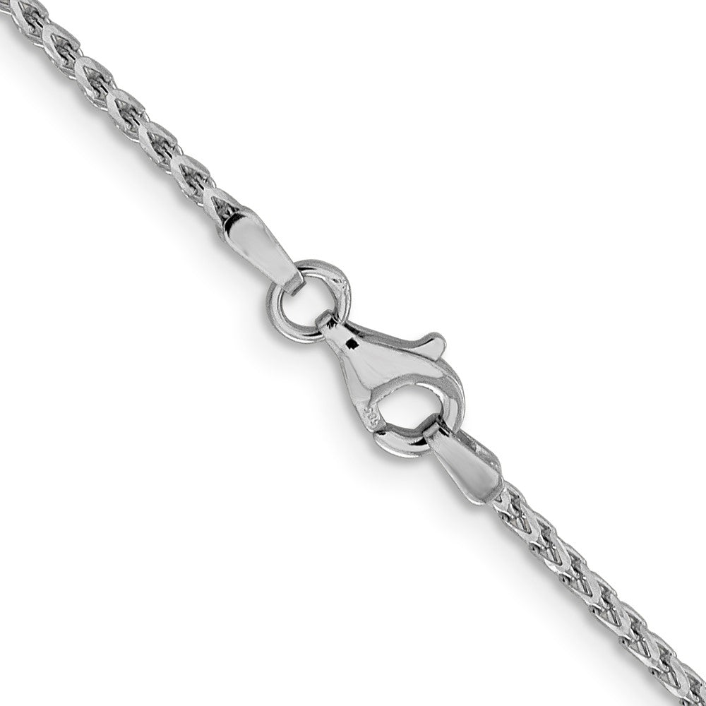 14K Weißgold 1.6mm Diamantiert Offen Franco Halskette