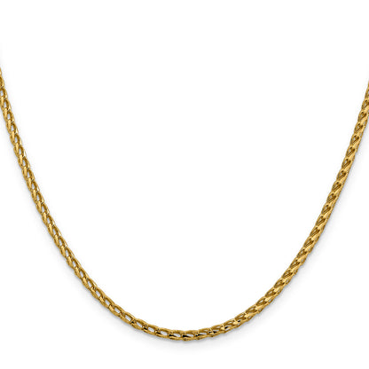 14K 2.45mm Diamantiert Offen Franco Halskette