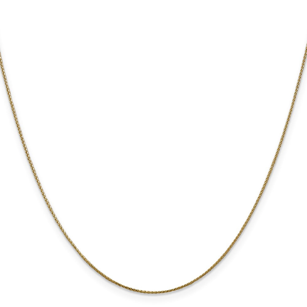 14K.65mm Diamantiert Ährenkette Halskette