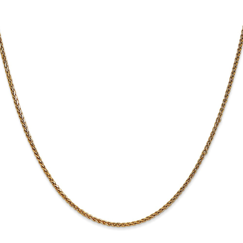 14K 1.4mm Diamantiert Ährenkette Halskette