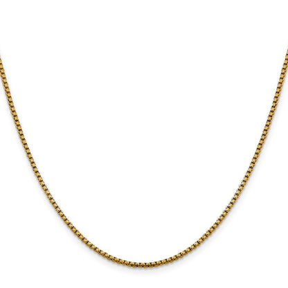 14K 1.85mm Halbmassiv Diamantiert Rund Venezianer Halskette