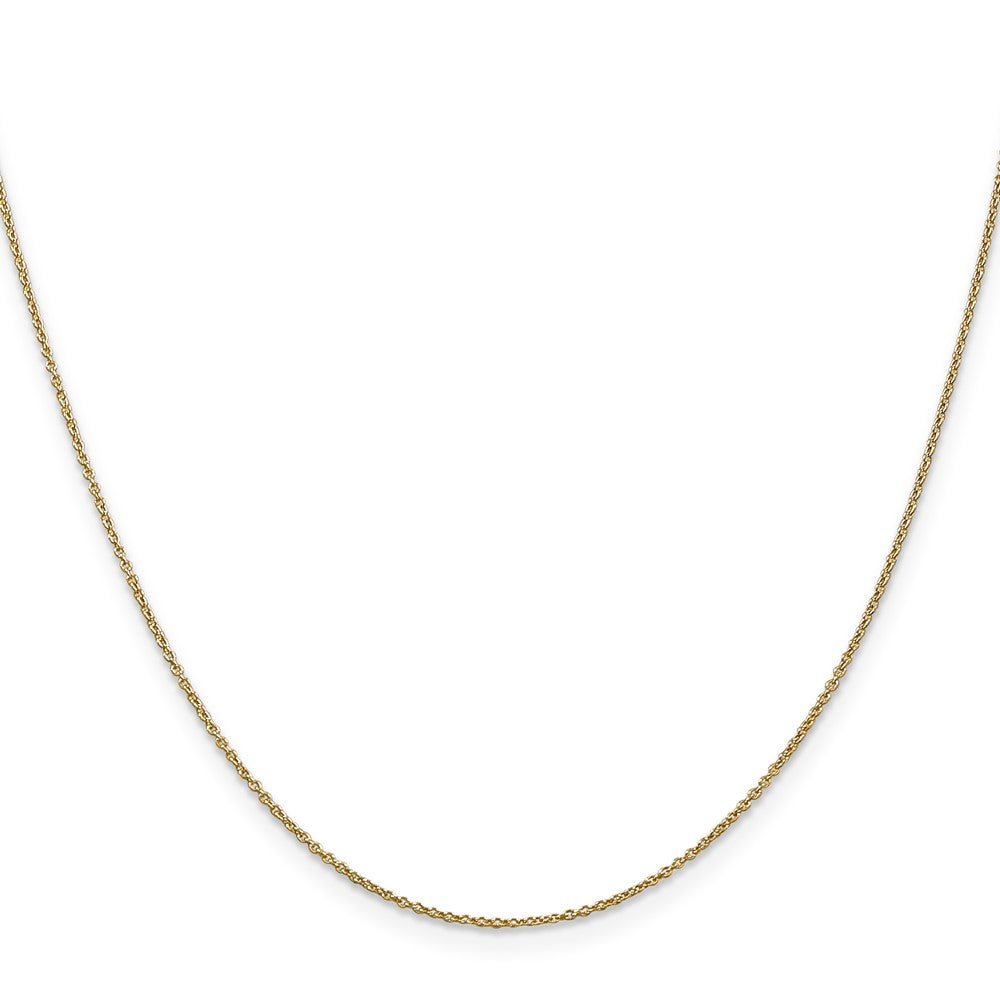 14K.9mm Rund Ankerkette Halskette