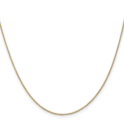 14K.9mm Rund Ankerkette Halskette