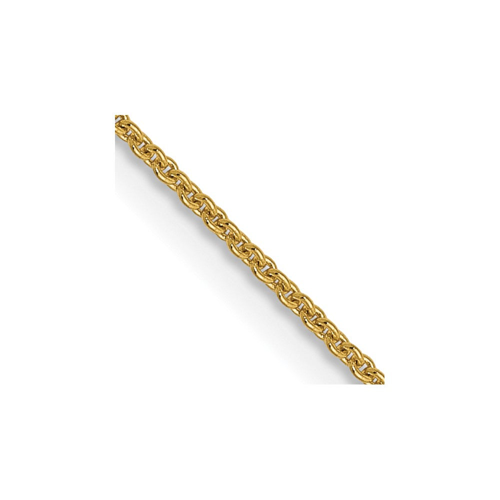 14K.9mm Rund Ankerkette Halskette