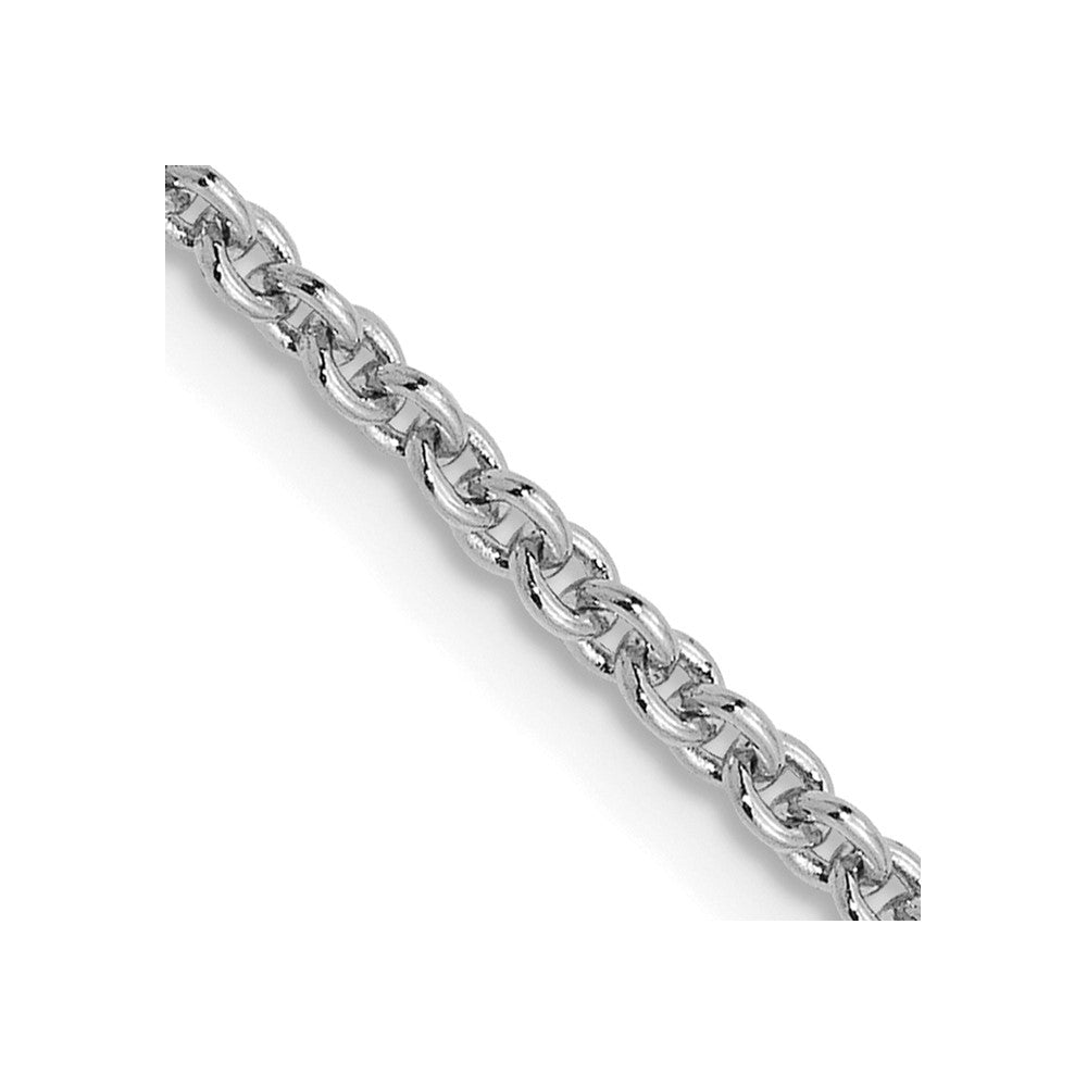 14K Weißgold 1.8mm Rund Ankerkette Halskette