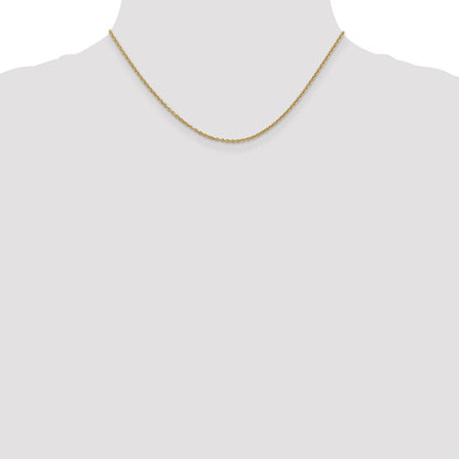 14K 1.95mm Rund Ankerkette Halskette