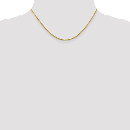 14K 1.95mm Flach Ankerkette Halskette
