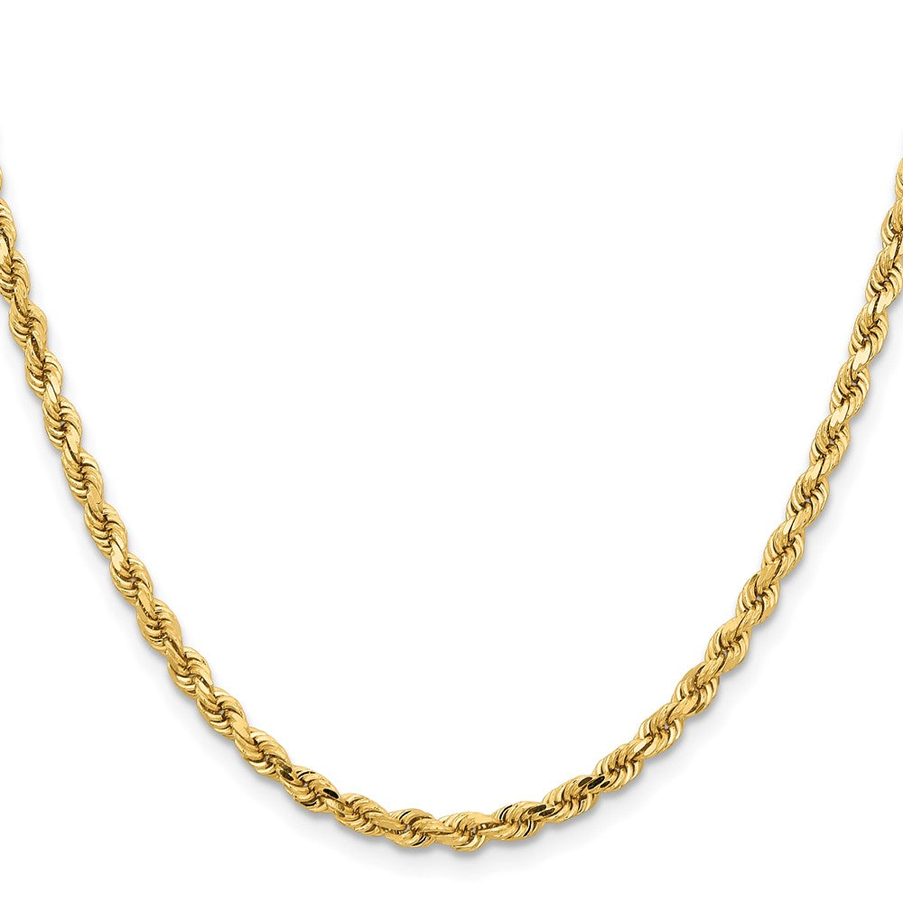 14K Gelbgold 3.75mm Diamantiert Kordel Halskette
