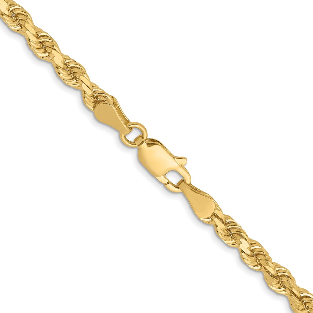 14K Gelbgold 3.75mm Diamantiert Kordel Halskette