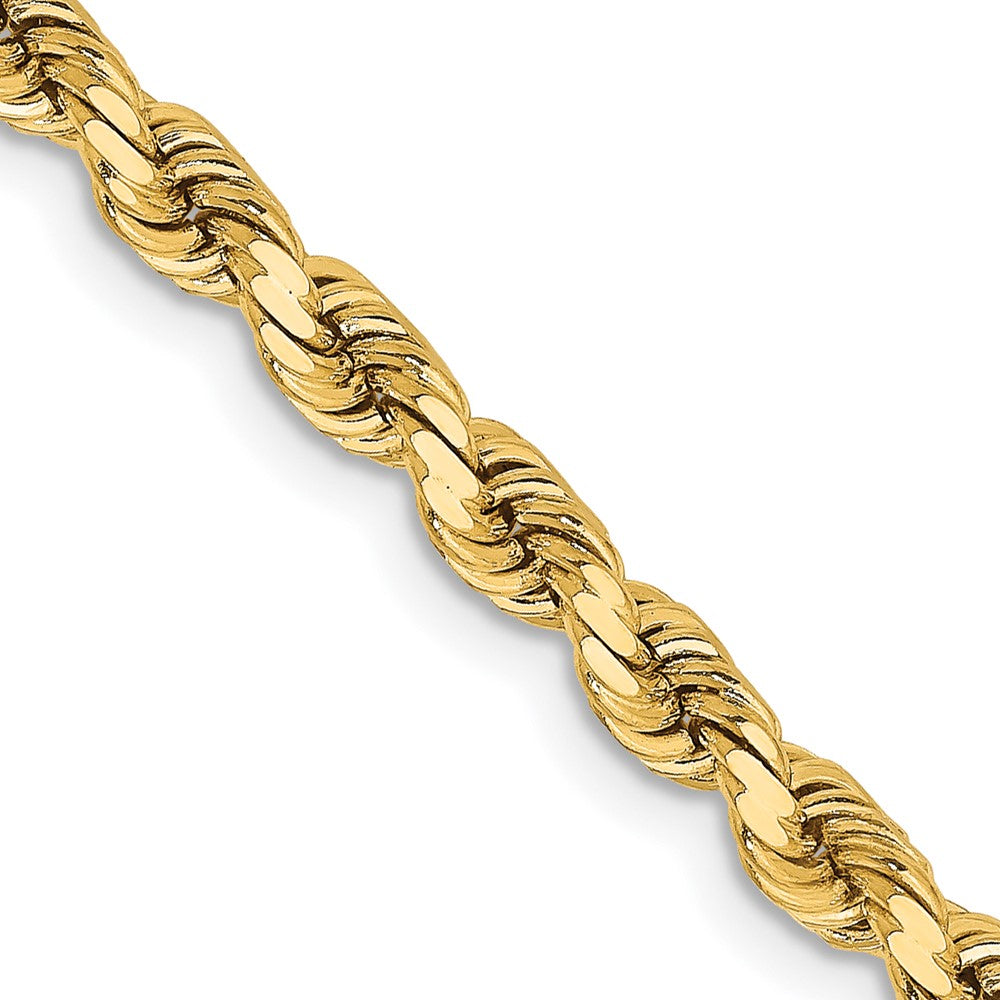 14K Gelbgold 3.75mm Diamantiert Kordel Halskette