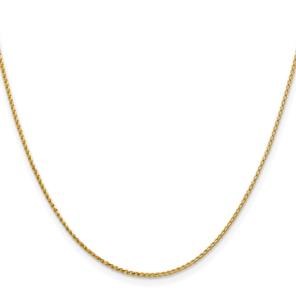 14K Gelbgold 1.15mm Diamantiert Offen Franco Halskette