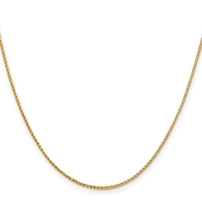 14K Gelbgold 1.15mm Diamantiert Offen Franco Halskette