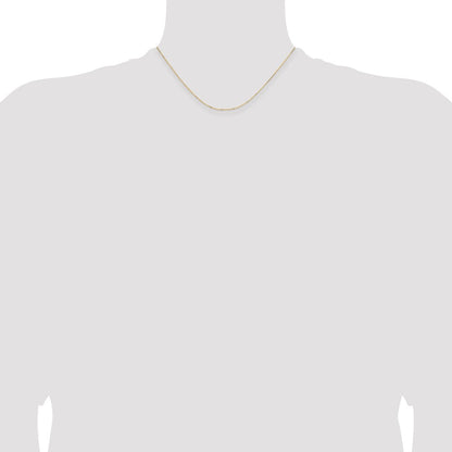 14K Weißgold.85mm Diamantiert Ankerkette Halskette