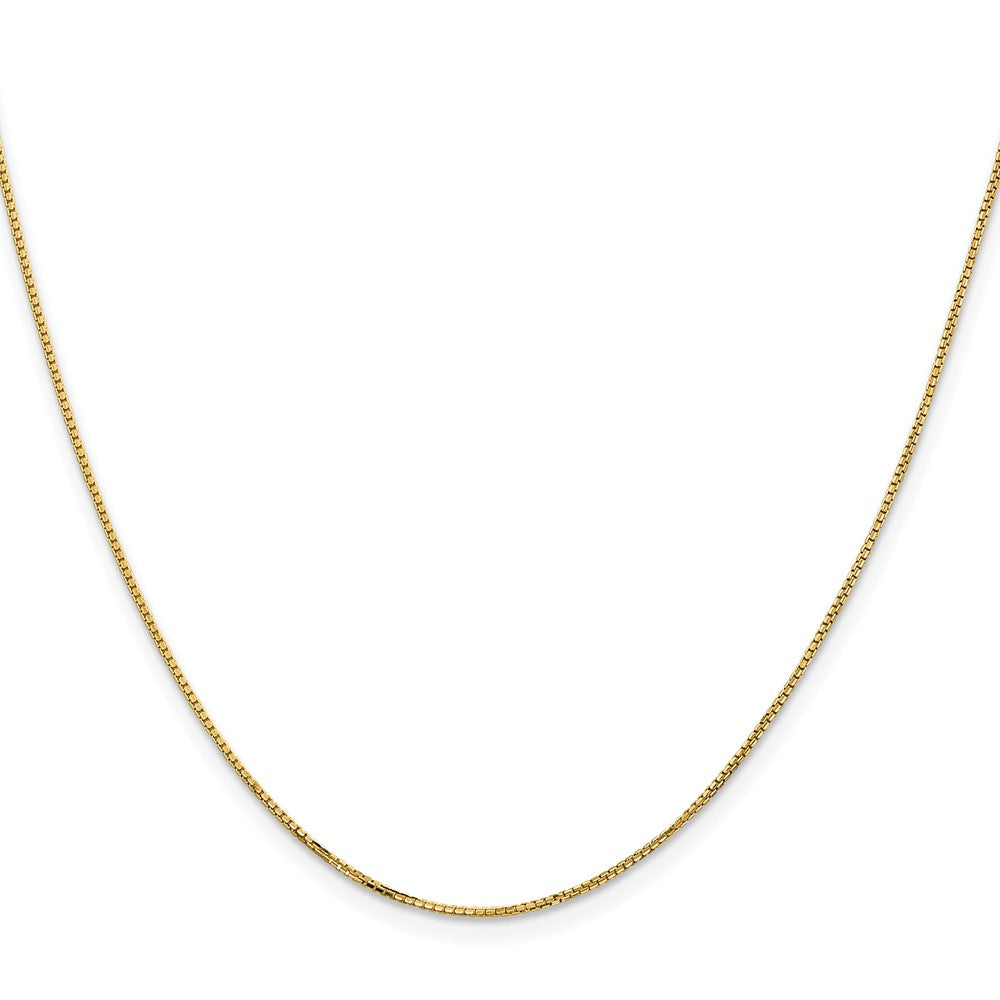 14K Gelbgold 1mm Konkav Venezianer Halskette