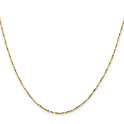 14K Gelbgold 1mm Konkav Venezianer Halskette