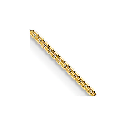 14K Gelbgold 1mm Konkav Venezianer Halskette