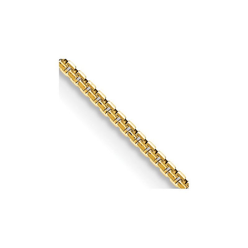 14K Gelbgold 1mm Konkav Venezianer Halskette
