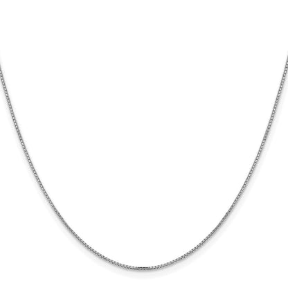 14K Weißgold 1mm Konkav Venezianer Halskette