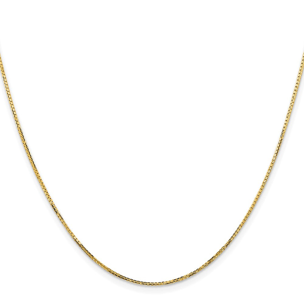 14K Gelbgold 1.10mm Konkav Venezianer Halskette