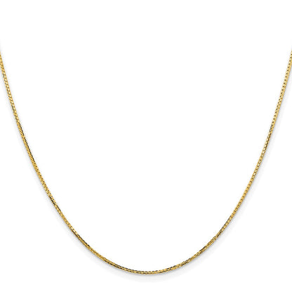14K Gelbgold 1.10mm Konkav Venezianer Halskette