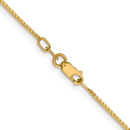 14K Gelbgold 1.10mm Konkav Venezianer Halskette