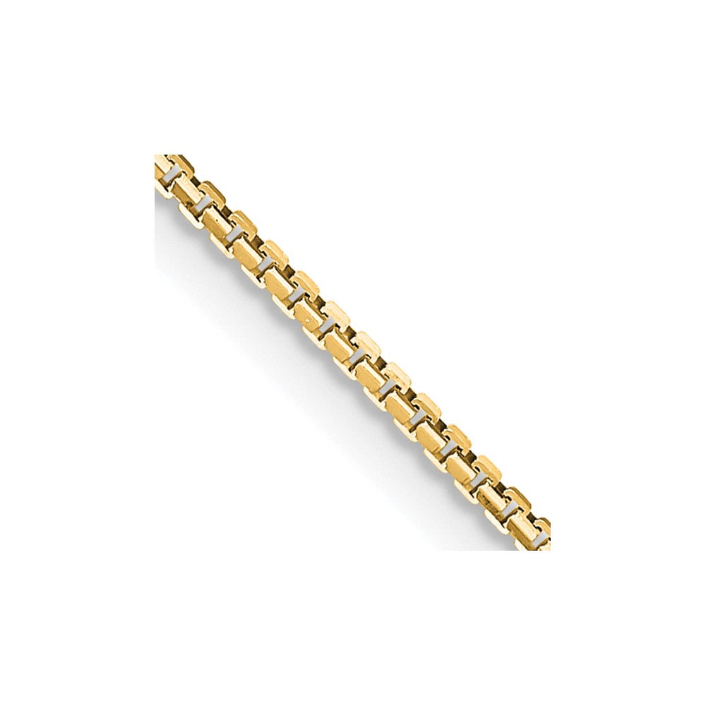 14K Gelbgold 1.10mm Konkav Venezianer Halskette