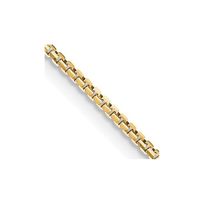 14K Gelbgold 1.10mm Konkav Venezianer Halskette