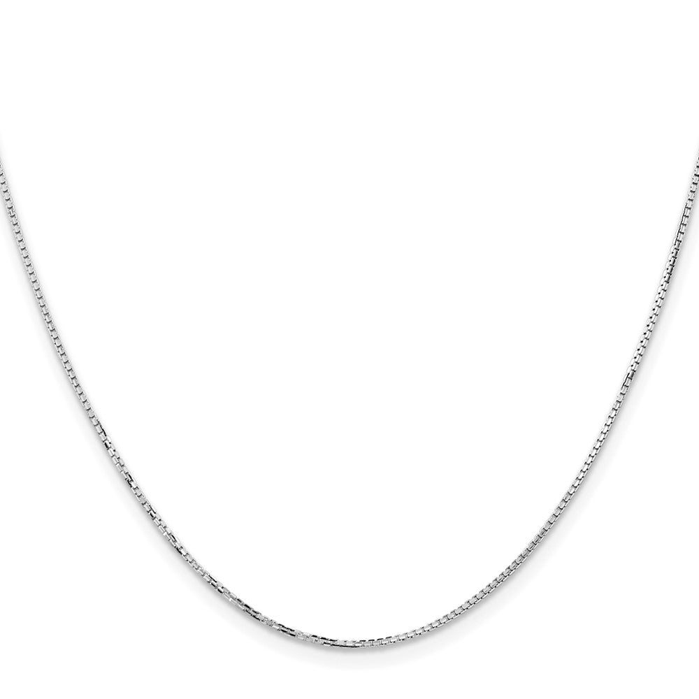 14K Weißgold 1.10mm Konkav Venezianer Halskette