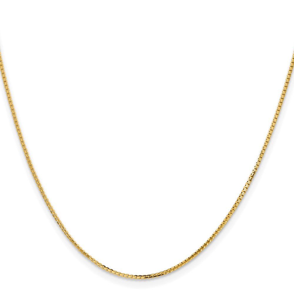 14K Gelbgold 1.2mm Konkav Venezianer Halskette